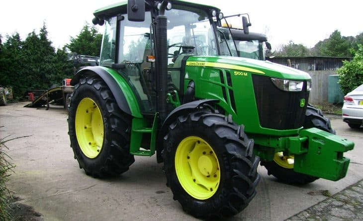 2015 John Deere 5100M 4wd 32F/16R PowrReverser Plus Transmission, 40K, 2015 Only 2,387 hours SOLD